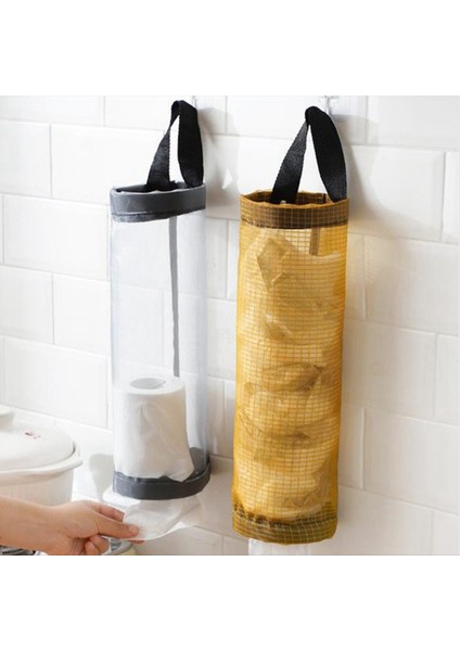 Ev Bakkal Torbası Tutucu Duvar Montaj Plastik Torba Tutucu Dağıtıcı Asılı Depolama Çöp Çöp Torbaları Sarı (Yurt Dışından) modelleri