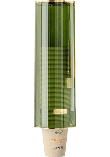 Tek Kullanımlık Bardak Depolama Rafı, Bardak Dağıtıcı, Duvara Monte Kağıt Bardak Dağıtıcı, Büyük Kapasiteli Kağıt Bardak Depolama Kutusu Yeşil (Yurt Dışından)