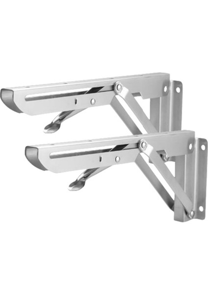 Paslanmaz Çelik Katlanır Açılı Açılı Braket Üçgen Raf Ağır Destek Ayarlanabilir Duvara Monte Stant 16 Inç (Yurt Dışından)