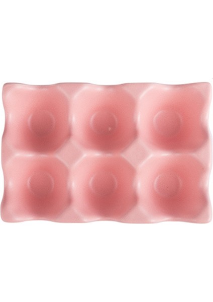 Mutfak Malzemeleri Yumurta Tepsisi Yumurta Rafı Ev Seramik Sofra Tedarikleri Yumurta Tepsisi Yumurta Tepsisi Pembe (Yurt Dışından)