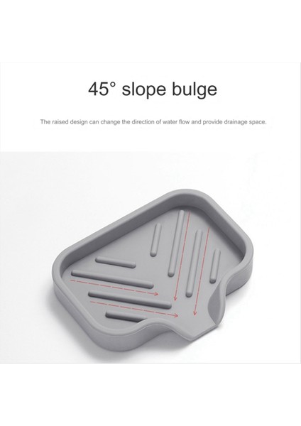 Kendi Drenaj Sabun Çubuğu Tutucu Silikon Mutfak Lavabo Sabun Tabak Tezgahı Organizatör L Beyaz (Yurt Dışından) fiyatları