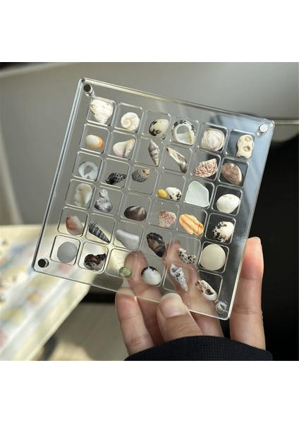 2pcs 36 Grids Akrilik Net Manyetik Seas Shell Ekran Kutusu, Elmas Taş Boncukları Depolama Ekran Organizatör Kutusu (Yurt Dışından)