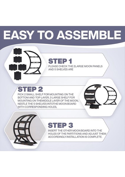 Ahşap Kristal Ekran Rafı, Taş ve Uçucu Yağ Için Kristal Tutucu, Masa Üstü Için Siyah Cadı Dekoratif Raflar (Yurt Dışından) fiyatları
