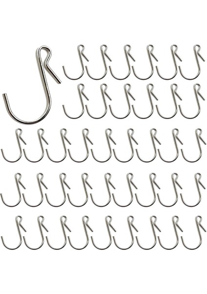 100PCS Oluklu Asılı Kancalar Noel Işıkları Süs Kancası Işık Klipsleri Kapmak Için Xmas Dekorasyonu Dış Dize Işıkları (Yurt Dışından)