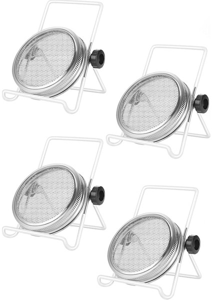 Filizleme Kiti, Paslanmaz Çelik Filizleme Kavanoz Kapakları, Normal Ağız Jar Konserve Için Kavanoz Ekran Kapakları 2,75IN (Yurt Dışından)