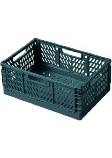 Katlanır Saklama Kutusu Sepet Yardımcısı Kozmetik Kap Masaüstü Tutucu Ev Kullanıcı Masa Depolama Kutusu Yeşil Kullanın (Yurt Dışından)