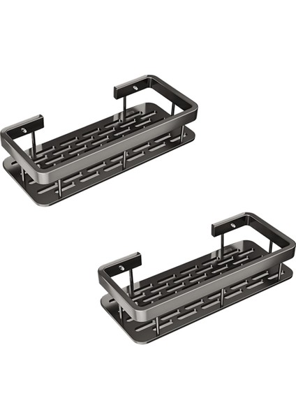 Banyo Raf Üçgen Raf Yumruksuz Köşe Raf Emme Kupası Tripod 2 Pcs (Yurt Dışından)