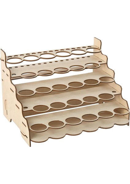 Model Boya Organizatörü Basit Çok Katmanlı Hassas Uygun Boyalar Tutucu Dıy Pigmentler Rafı Birden Fazla Yuvalı A (Yurt Dışından)