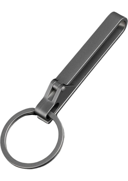 Anahtarlık Cep Klipsi Titanyum Anahtar Tutucu Erkek ve Kadınlar Için Çıkarılabilir Anahtarlama ile Açık Hava Taşınabilir Aracı (Yurt Dışından)