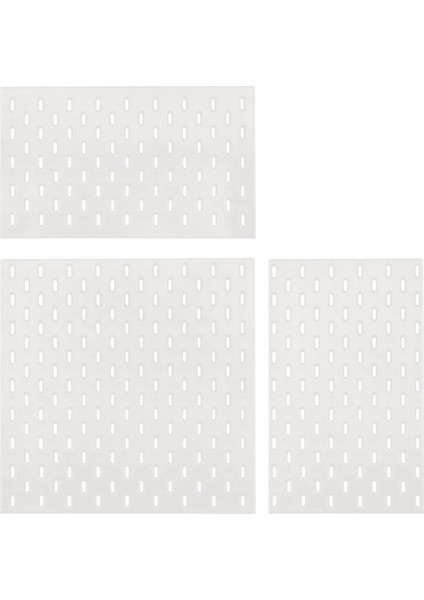 Minyatür Mobilya Dekorasyon Ürünleri Delikli Tahta Duvar Rafı Diy Depolama Ekran Mobilya Aksesuarları Beyaz (Yurt Dışından)