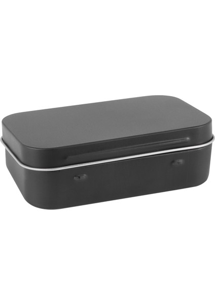 95X60X21MM Siyah Teneke Kutu Siyah Metal Kutu ile Mat Şeker Kutusu Küçük Kutu (Yurt Dışından)