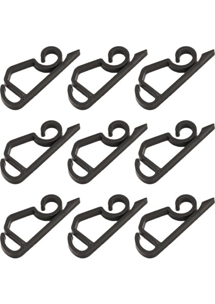 120 Paket Noel Işık Klipleri Açık Mekan -Geather Geçirmez Noel Işığı Askıları Noel Tatili Siyahı Için Oluk Kancaları (Yurt Dışından)