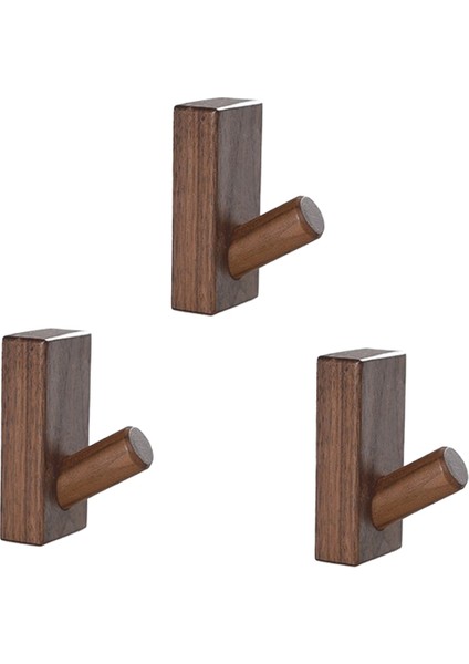 Basit Masif Ahşap Kancalar Giysi Askıları Banyo Duvar Kancaları Yatak Odası Ceket Depolama Rafları Ev Havlu Anahtar Dekoratif Kancalar B (Yurt Dışından)