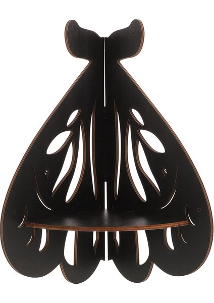 Denizkızı Köşe Raf Ahşap Duvar Montaj Yüzen Raf Dekoratif Çiçek Bitki Ekran Rafı Oturma Odası Kitabı Dekor-A (Yurt Dışından)