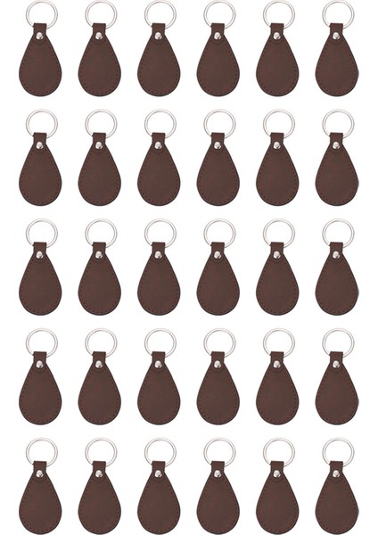 Dıy Craft Pu Için Deri Anahtar Fob Kiti Deri Anahtar Fobs Lazer Gravür Için Boşluklar Anahtarlık Yapım Deri Çalışma Kahverengi (Yurt Dışından)