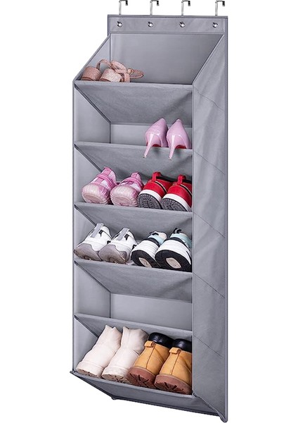Dolap ve Yurt Için 12 Çift Ayakkabı Organizatörü Için Derin Cepli Kapı Ayakkabı Rafı (Yurt Dışından)