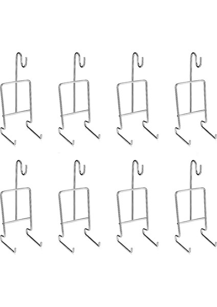 8pcs Çay Fincanı ve Tablo Ekran Standı Tutucu Raf Metal Fincan Tabağı Tutucu Çay Fincan Tutucu Ekran Kahve Kupa Organizatörü (Yurt Dışından)