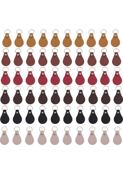 60 Pc Pu Deri Anahtar Kiti Deri Anahtar Fobs Pıcoks Ile Perlikler ve Tekli Hıng Dıy Lazer Gravür Için Deri Anahtarlık (Yurt Dışından)