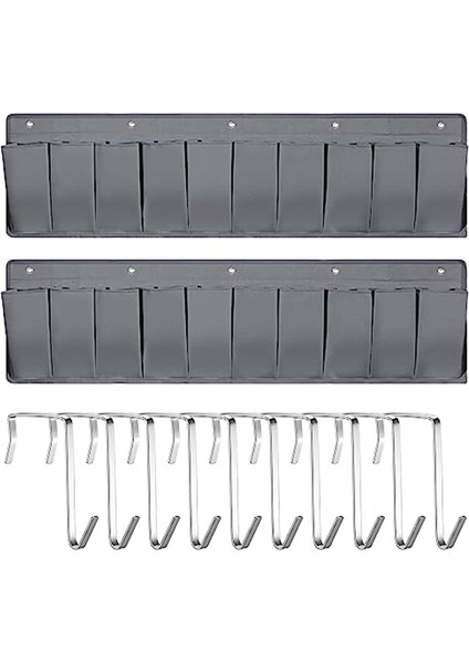 2pcs Rv Ayakkabı Rv Ayakkabı Depolama Organizatörü 44.1 Inç Asma Ayakkabı Bebağı Yatakta Depolama Çantası 10 ile Ayakkabı Oyuncak Aracı A (Yurt Dışından)