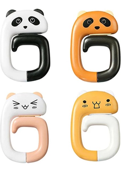 Sevimli Portatif Torba Kanca Hayvan Plastik Masa Kanca Çanta Seyahat Çantası Ofis Dekorasyon Plastik Masa Yan Kanca (Yurt Dışından)