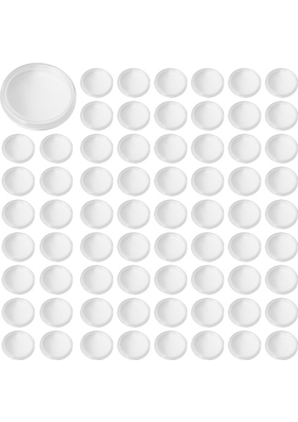 Şeffaf Para Kutuları 100PCS 1 Oz 40MM Kapsül Kutuları Hatıra Madeni Paralar (Yurt Dışından)