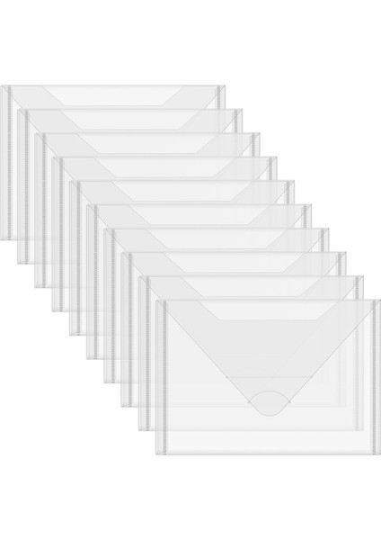 10 Adet Depolama Çantası, Kesme Kalıpları Şablon El Sanatları Organizatör Sahibi, 6x8.75 Inç Açık Damga Için Net Depolama Zarfları (Yurt Dışından)