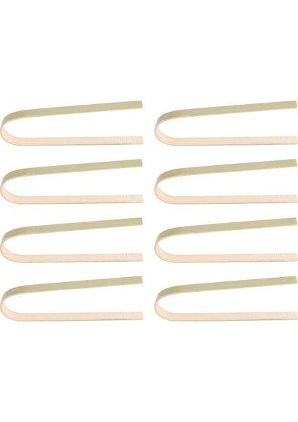 80 Pcs Mini Bambu Tek Kullanımlık Ekmek Maşaları 4 Inç Tost Maşaları Tek Kullanımlık Pişirme Maşaları Gıda Servis Klipsleri (Yurt Dışından)