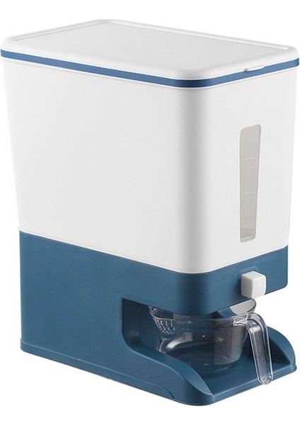 Pres Tipi Pirinç Dağıtıcı Kapalı Tahıl Konteyner Depolama Ev Tahıl Pirinç Kutusu Dispenser Kova Pirinç Kutuları 10KG-B (Yurt Dışından) fırsatları