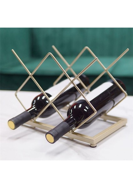 Ferforje Altın Şarap Rafı Ev Şarap Depolama Raf Şarap Raf Süsleri (Yurt Dışından) fırsatları