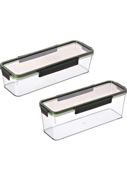 Spagetti Konteyner Gıda Saklama Kutusu Şeffaf Tahıl Contası Tankı Hava Geçirmez Açık Makarna Konteyner Kare Erişte Kutusu (Yurt Dışından)