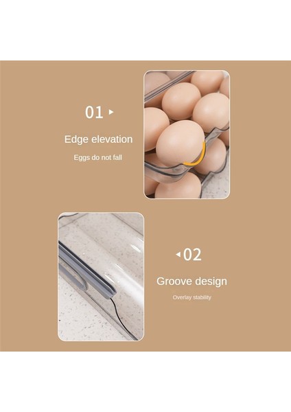 2 Katman Depolama Yumurta Konteyneri Buzdolabı Için, Kapak ve Zaman Ölçeği Olan Buzdolabı Için Yumurta Tutucuyu Otomatik Olarak Yuvarlamak (Yurt Dışından) indirimleri