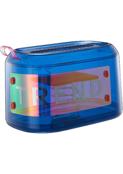 Otomatik Kaldırma Kağıt Kutu Masaüstü Plastik Karton Kağıt Peçete Depolama Rafı Restoran Sehpa Dekorasyon Mavi (Yurt Dışından)