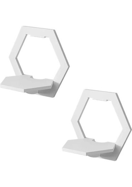 6 Taraflı Duvar Rafı Yumruklama Olmayan Duvara Monte Raf Yatak Odası Balkon Başucu Duvar Ev Dekorasyon (Yurt Dışından)