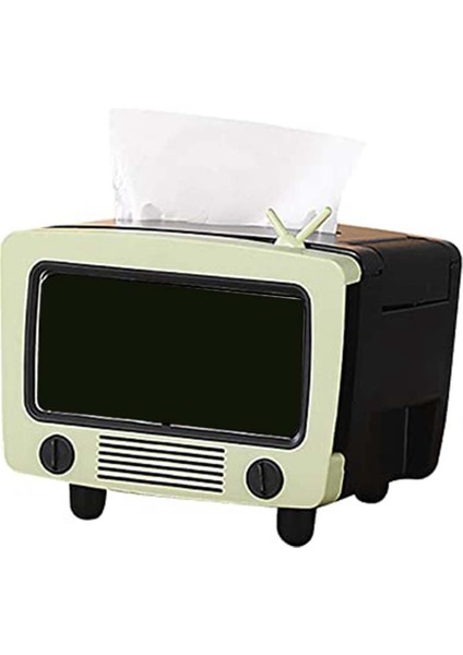 Tv Doku Kutusu Çok Fonksiyonlu Yaratıcılar Cep Telefonu Yuvası Dekorasyon Doku Tutucu Ev D Doku Kutusu Dokun (Yurt Dışından)