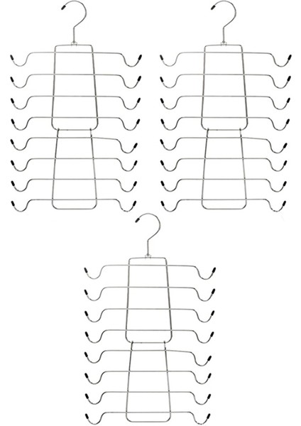 3 Pack Closet-Organizer 8 Katmanlı Tank-Üstü Çubuklu Çubuk Hangers, Organizasyon ve Depolama Için Kaynak (Yurt Dışından)