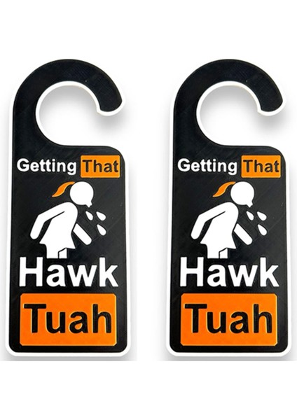 2pcs Hawk Tuah Kapı Askısı Komik Doorknob Askı Alıyor Hawk Tush (Yurt Dışından)