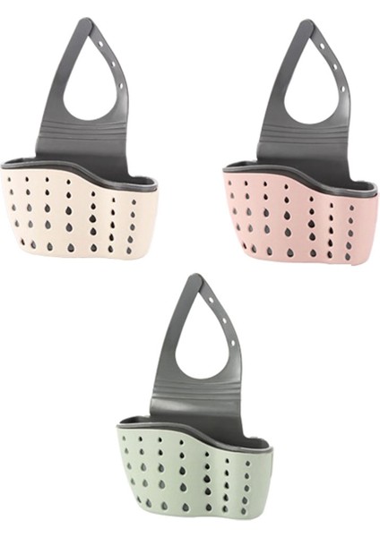 Asma Sepet, Lavabo Sünger Rafı, Lavabo Organizatörü, Silikon Depolama Kutusu, Asabilir Çok Fonksiyonlu Drenaj Depolama Sepeti (Yurt Dışından)