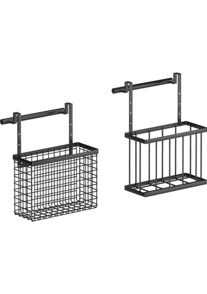 Dolap Kapısı Deposunun Üzerinde Havlu Çubuğuna Sahip 2 Paket Dolap Kapısı Organizatörü (Yurt Dışından)