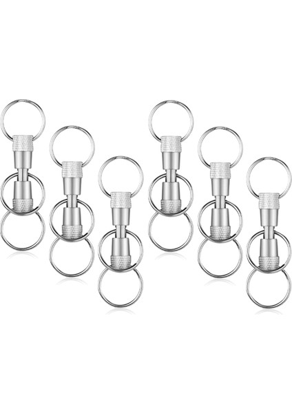 3 Yollu Hızlı Serbest Bırakma Anahtarı Çıkarılabilir Anahtar Halkalar Ayrı Çekin Ayrı Hızlı Bağlantı Kesme Çıkış Uygun Aksesuar 6pcs (Yurt Dışından)