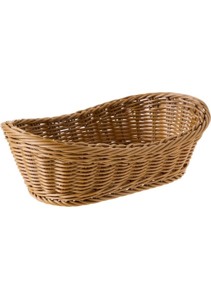 Oval Hasır Dokuma Ekmek Sepeti, 10.2 Inçlik Gıda Meyve Kozmetik Depolama Masa ve Banyo Için Depolama Sepeti (Yurt Dışından)
