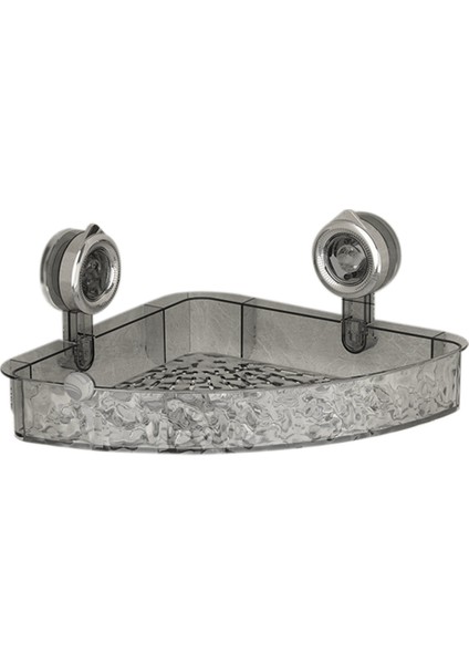 Çıkarın, Hafif Lüks Tarzı Buzul Desen Vantuz Rafı, Banyo Duş Organizatörü Gri Fan Stili (Yurt Dışından)