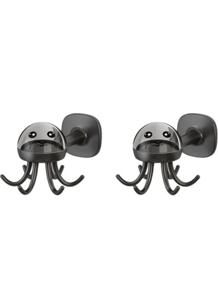 Çok Fonksiyonlu Mutfak Kancaları 360 ° Döndürme Ahtapot Şeklindeki Işaretli Yapıştırıcı Kancalar Banyoda (Yurt Dışından)