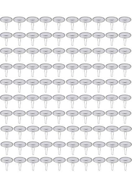 100 Pack Tavan Kancaları Yapışkan Çıkarılabilir Duvar Askısı, 2cm Disk Festival Için Yapışkan Tavan Kancaları Düğün Noel Dekoru (Yurt Dışından)