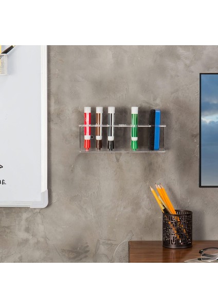 Kuru Silme Işareti Tutucu Yuvalar ve Silgi Tutucu Kalem Kalem Tutucusu ile Temiz Akrilik Marker Tutucu (Yurt Dışından) fırsatları