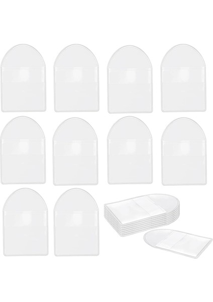 200 Paket 2 Inç Tek Cepli Madeni Para Kolları, Plastik Para Toplama Malzemeleri Şeffaf Tutucular Koruyucusu Net Çantalar (Yurt Dışından)