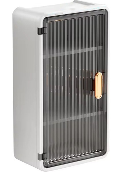 Su Geçirmez Doku Kutusu ile Duvara Monte Banyo Rafı, Banyo Malzemeleri Için Çok Fonksiyonlu Depolama Rafı, Şampuan Organizatörü B (Yurt Dışından)