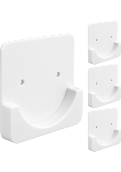 4 Adet Yapışkan Duş Perdesi Çubuğu Tutucu Duş Çubuğu Tutucu Duvar Montaj Tutucu, Duş Perdesi Çubuğu Beyaz Dahil Değildir (Yurt Dışından)