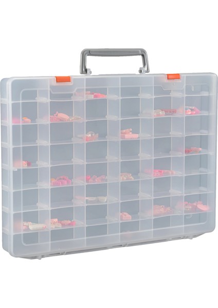 Büyük 48 Izgaralar Ayarlanabilir Bölücülerle Plastik Organizatör, Zanaat Depolama Organizatörü, Takla Kutu Organizatörü, Şeffaf (Yurt Dışından)