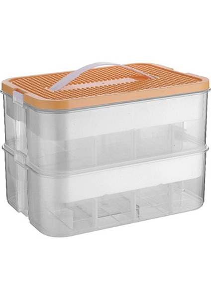 Bir Yapı Taşları Oyuncakları Kapaklar Için Saklama Kutusu Tuğla Şekleli Plastik Kids Konteynerler Gözden Geçirilebilir Organizatör (Yurt Dışından)