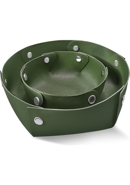 Pu Deri Takı Tepsisi, Masa Tepsisi Başucu Odele Masa Tepsisi, Dekoratif Taşınabilir Giriş Masaüstü Catchall Tepsi A (Yurt Dışından)